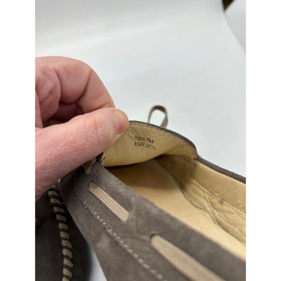 Vera Wang Grey Suede Loafers in Size 7M Made in Italy - Picture 7 of 7